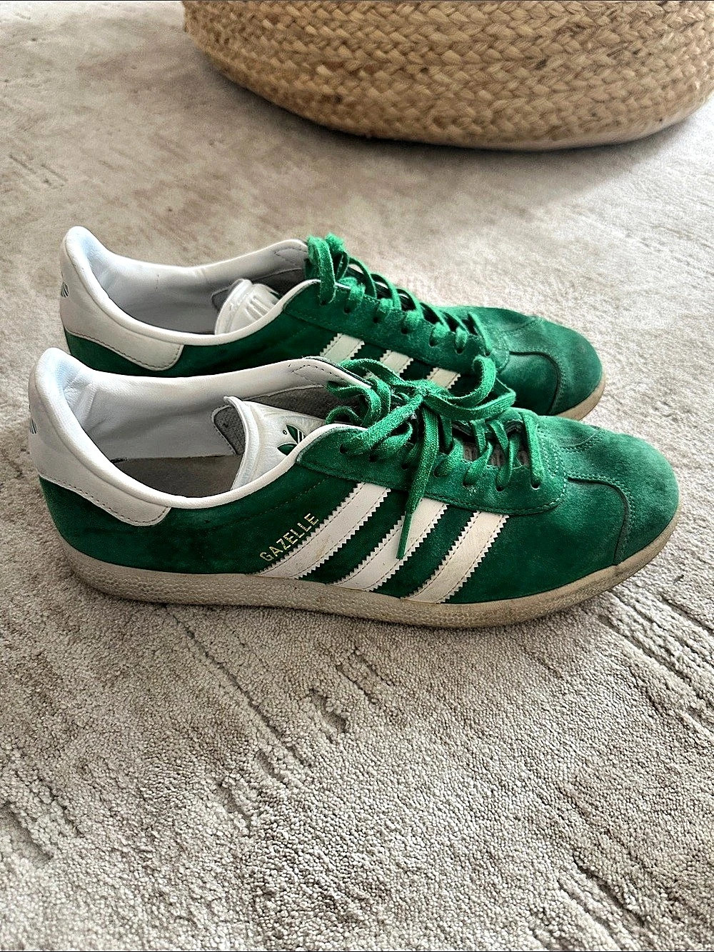 adidas Gazelle Green & White Sneakers US 91⁄2